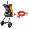 Подрібнювач садовий DS2500/40 KIT, 220В, 2500Вт, гілки до 40мм, ножі + підовжувач 10м помаранч. — изображение 2