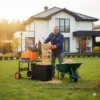 Подрібнювач садовий DS2800/45 KIT, 220В, 2800Вт, гілки до 45мм, ножі, контейнер 60л + подовжувач 10м помаранч. — изображение 6