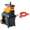 Подрібнювач садовий MS2800/45 KIT, 220В, 2800Вт, гілки до 45мм, фреза, контейнер 60л + підовжувач 10м помаранч. — изображение 3